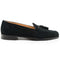 Zelli Franco Italian Sueded Goatskin Tassel Loafer in Black