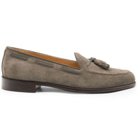 Zelli Franco Italian Sueded Goatskin Tassel Loafer in Black