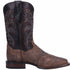 Dan Post Mens Franklin 11 Broad Square Toe Boot Sand and Chocolate Leather Boot