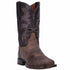 Dan Post Mens Franklin 11 Broad Square Toe Boot Sand and Chocolate Leather Boot