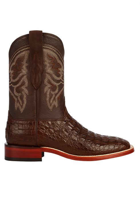 Botas Cuadrada de Cocodrilo Caiman Lomo