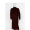 Full Length All Weather Burgundy Notch Lapel Duster Maxi Coat