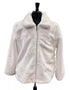 Men's White Fur Short Coat – Single Breasted, Full Zip, Regular Fit