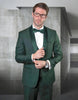 Statement Men's Hunter Green Shawl Vested Tuxedo