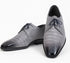 Los Altos Men's Gray Crocodile Shoes Gator Shoes