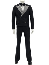 Black Tail Tuxedo - Tailcoat - 1920s Black and Silver