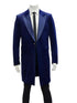 Mens Navy Velvet Victorian Tailcoat Tuxedo – Three Quarter Length Cutaway Stage And Wedding Jacket