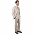 Mens Ticket Pocket Peak Lapel Double breasted Vest 100% Wool Tom Ford Style Modern Fit in Color "Tan" By Statement