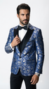 Single Breasted Peak Label Royal Blue ~ Indigo ~ Bright Blue Tuxedo Suit