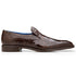 Men's Belvedere Genova Genuine Alligator Slip On Loafer Dress Shoe in Brown