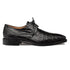 Giovane Fuscus Cap Toe Derby Black Crocodile Shoes By Mezlan Made In Spain Brand