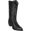 J Toe Cowboy Boots - J Toe Western Boots - Los Altos Boots - Mens Dress Cowboy Boot - Low Priced Goat Black Cowboy Boots J-Toe- in Black