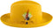 Premium Godfather Hat - Homburg Hat - Men's Homburg Gold
