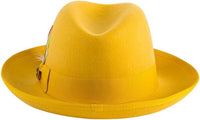 Premium Godfather Hat - Homburg Hat - Men's Homburg Gold