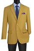 Men’s Gold Poplin Club Sport Coat, Classic Fit Dress Casual Blazer