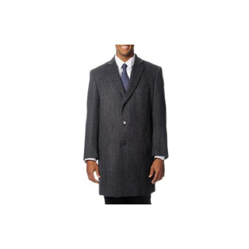 mens grey car coat Cashmere Blend Long Pronto Moda 'Ram' - Cashmere Topcoat - Mens Cashmere Overcoat - Cashmere Coat