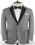 Grey Two Pieces Groomsmen suits Fashion Men Suits with Notched Lapel