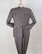 Pleated Suit - Mens Suits With Pleated Pant -  Regular Fit Suit - Grey Suit
