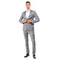 Mens Grey Tuxedo 2-PC Hybrid Fit By Sean Alexander