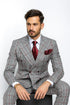 Grey with Red Plaid by Rossiman