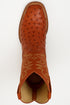 Men's Los Altos Ostrich Skin Wide Square Toe Boots - B