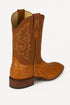 Men's Los Altos Ostrich Skin Wide Square Toe Boots - B
