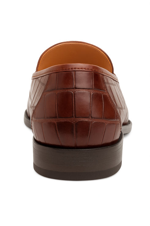 Piccolo Alligator Penny Loafer Blue By Mezlan Made In Spain Brand