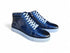 High Top Side Zipper Leather Sneaker