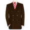 High Quality Dark Brown Wool Fabric Double Breasted Blazer