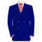 High Quality Royal Blue Double Breasted Blazer With Peak Lapels