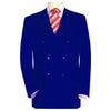 High Quality Royal Blue Double Breasted Blazer With Peak Lapels