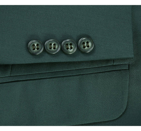 Mens Basic Two Button Classic Fit Suit With Optional Vest