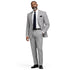 Mens Premium Cotton Seersucker Stripe Suit – Black