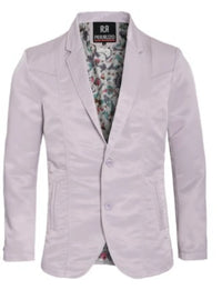 Men's Western Silver Blazer Slim Fit Shiny Finish Sport Coat for Weddings, Prom & Formal Events