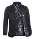 Men's Western Black Blazer Slim Fit Shiny Finish Sport Coat for Weddings, Prom & Formal Events