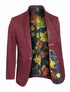 Men's Burgundy Blazer Slim Fit Sport Coat for Weddings, Proms & Special Occasions
