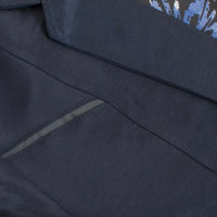Men's Western Navy Blazer Slim Fit Shiny Finish Sport Coat for Weddings, Prom & Formal Events