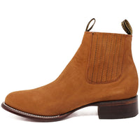 Botines Charros de Gamuza Punta Redonda Color Shedron Los Altos Boots LAB-50B6350