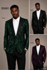 Men's green, black and purple sequin blazers