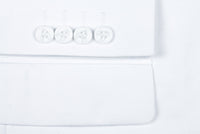 (36R, 48S) 2 Piece Suit 2 Buttons Regular Fit In White