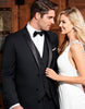 Mens Designer Parker Wedding Tuxedo in Black