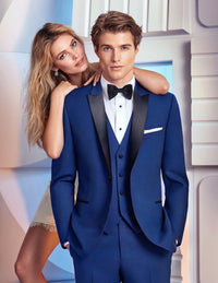 Mens Designer Wainscott Wedding Tuxedo Cobalt Blue