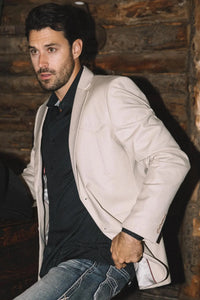 Platini Brown Faux Suede Western Sport Coat for Men – Rugged Frontier Style