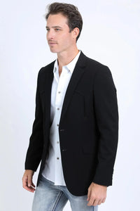 Black Western Sport Coat for Men by Platini – Bold Casual Blazer