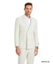 Ivory Double Breasted Linen Suit - Cream Color Summer Suit