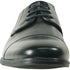 Bravo Mens Antique Cap Toe Lace Up Oxford Dress Shoe in Black