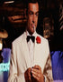 Men’s James Bond Inspired Ivory White Tuxedo Suit, Classic 007 Formal Dinner Jacket for Weddings, Prom and Costume Parties