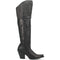 Dan Post Womens Jilted Black 20 Snip Toe Over-the-Knee Zipper Boot