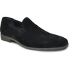 Bravo Mens Vegan Suede Wedding & Prom Slip On Loafer Dress Shoe in Black