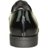 Bravo Mens Classic Formal Shiny Patent Tuxedo Shoe in Black